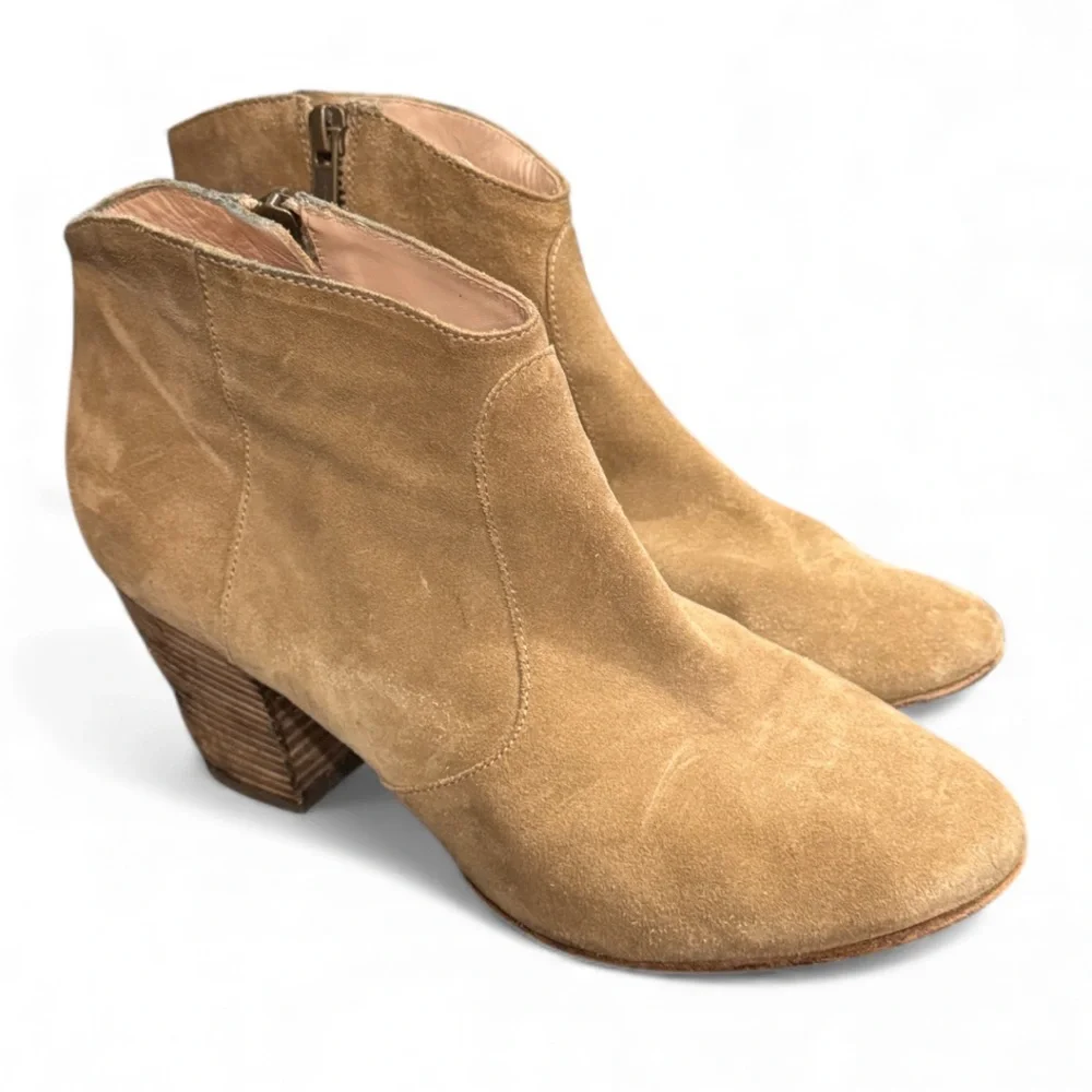 Club Monaco Light Brown Suede Ankle Booties EU 39/US 8